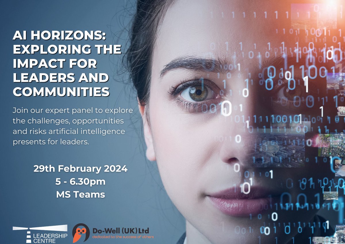 We're delighted to be working with <a href="/DoWell_uk/">Do-Well</a> to bring you a great opportunity to explore the leadership implications of artificial intelligence with a panel of leading experts. Find out more &amp; register 👇
events.teams.microsoft.com/event/1a5658f3…
<a href="/KenPerry47/">Ken Perry</a> <a href="/MKMRogers/">Mark Rogers</a>