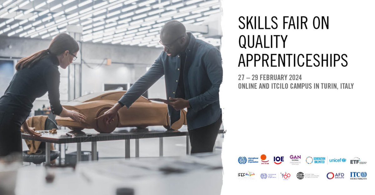 🧭 Explore cutting-edge innovation and dive into the #FutureOfWork ! 👉 Take part in 'Skills Fair on Quality Apprenticeships', on 27–29/02 and discover what is the latest in the field of #apprenticeships. 📍Reserve your online seat: shorturl.at/nEQS2 #EuropeanYearofSkills