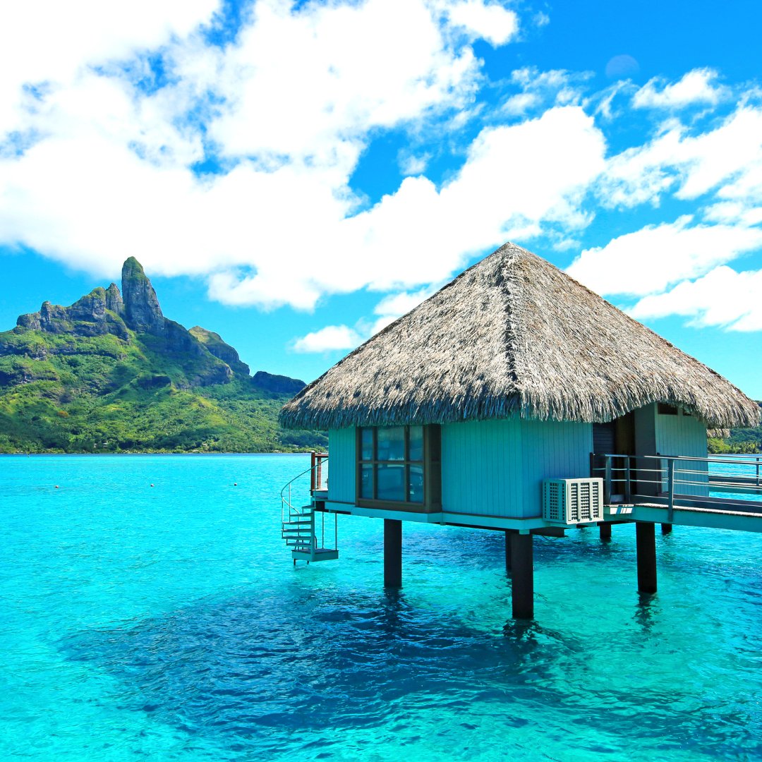FINSAgency's tweet image. Day 17 Bucket List Countdown #4 – Visit Bora Bora in French Polynesia! This tropical paradise is a dream destination, ranking high on travelers’ wish lists. Bora Bora's allure lies in its overwater bungalows, vibrant coral reefs, and a stunning lagoon.

#BoraBora #BucketList