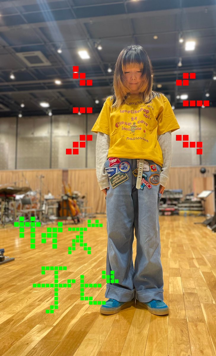 もう色々発表されたけどTシャツのサイズはこんな感じです。ロンTは男子