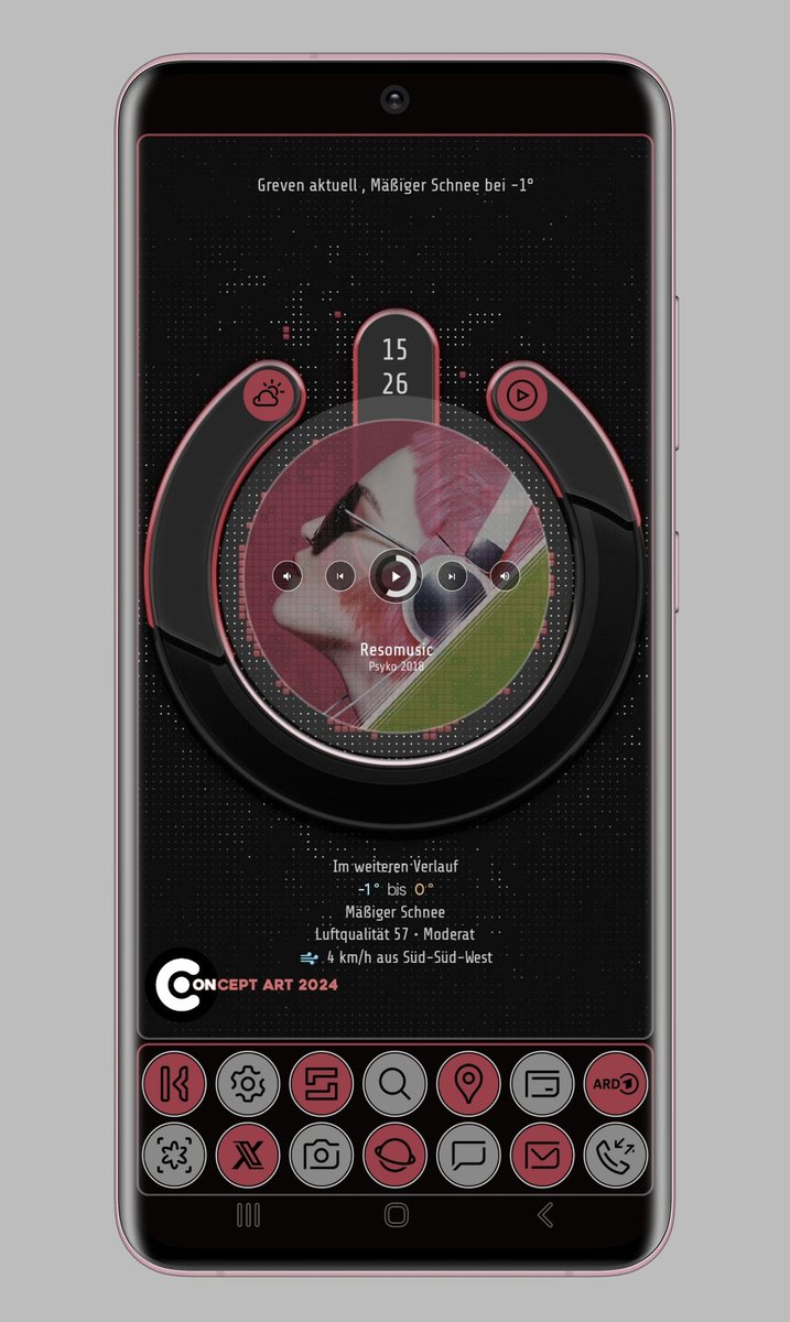 Hello again ,
Here is my New one.
Log out • Log in 
with  little forecast and Musicplayer • Music selfmade
Icons  from Whiux Pack colored.