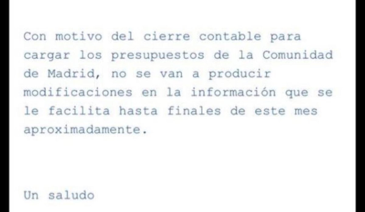 Sobre cuando se producirán los siguientes pagos del Bono Alquiler Joven (tanto 2023 como lo que aún queda por pagar de 2022), toda la información que tenemos es que desde Tesoreria nos comunican que este mes no se producirá ningún pago #MadridNoPagaElBonoAlquilerJoven