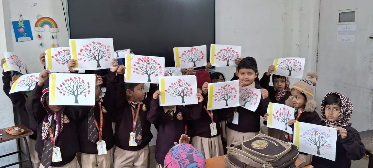 CLASS : UKG-B
📷Thumb Print Activity
Making tree with little thumb prints.
--
#montessori #montessoriactivity #Besticseschool #ICSE #ICSESchool #bestschoolsnearme #StXaviersSchool #XavierSchool