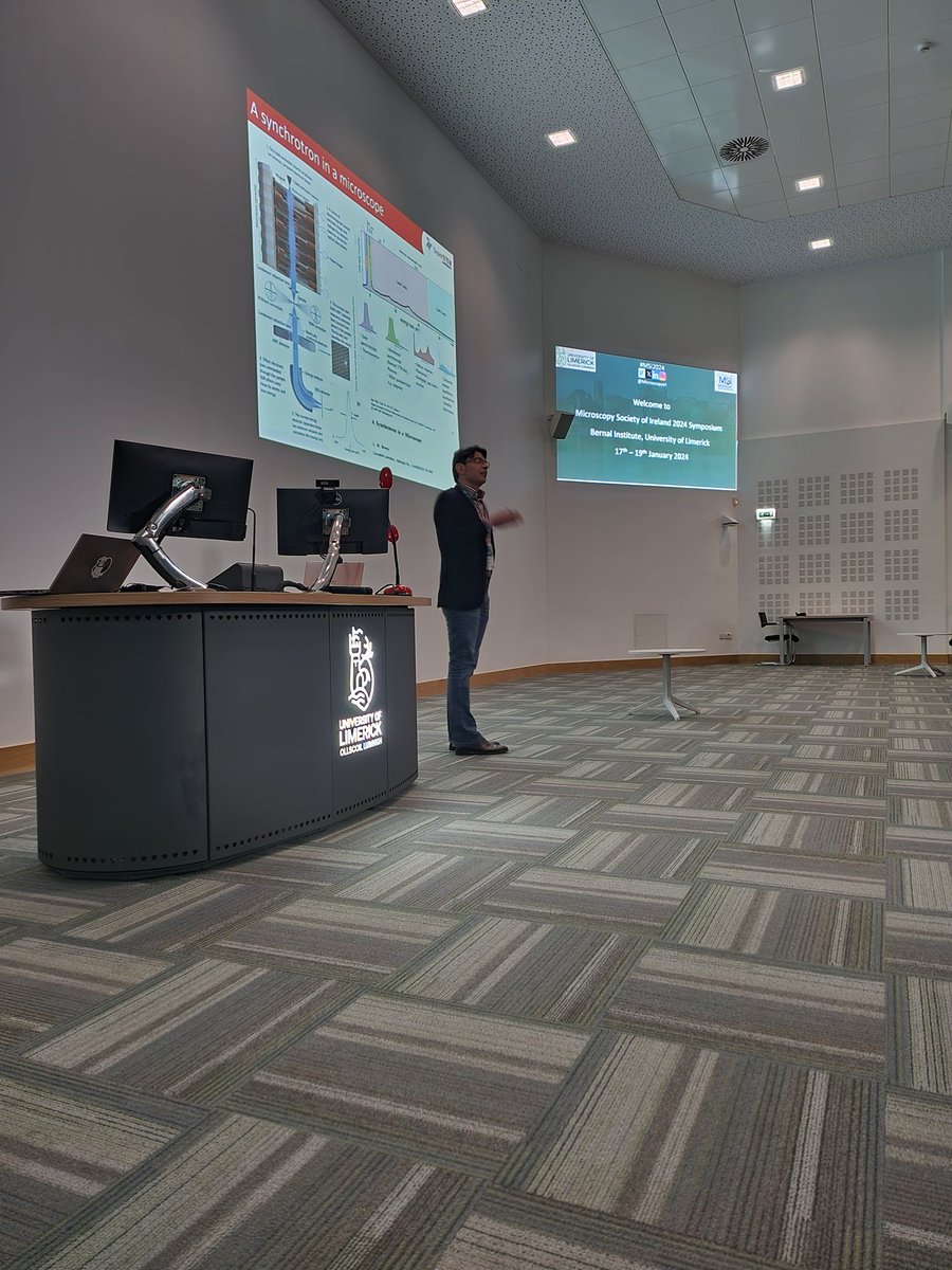 Dr Wren (@nuclear_wren) on Twitter photo The Microscopy Society of Ireland <a href="/MicroscopyIrl/">Microscopy Society of Ireland🔬</a> symposium has kicked off in <a href="/UL/">University Of Limerick</a> with an address by interim Bernal Institute Director <a href="/nanoresearchul/">Kevin M Ryan</a> and keynote speaker Prof Quentin Ramasse!
#MSI2024 The Microscopy Society of Ireland <a href="/MicroscopyIrl/">Microscopy Society of Ireland🔬</a> symposium has kicked off in <a href="/UL/">University Of Limerick</a> with an address by interim Bernal Institute Director <a href="/nanoresearchul/">Kevin M Ryan</a> and keynote speaker Prof Quentin Ramasse!
#MSI2024
