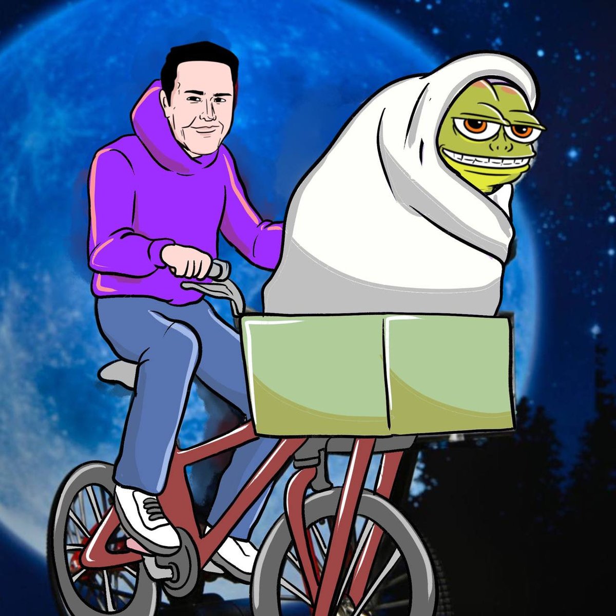 Elon &amp; $HOPPY are on a trip... 

Where could they be going? 🐸🌙

#Solana