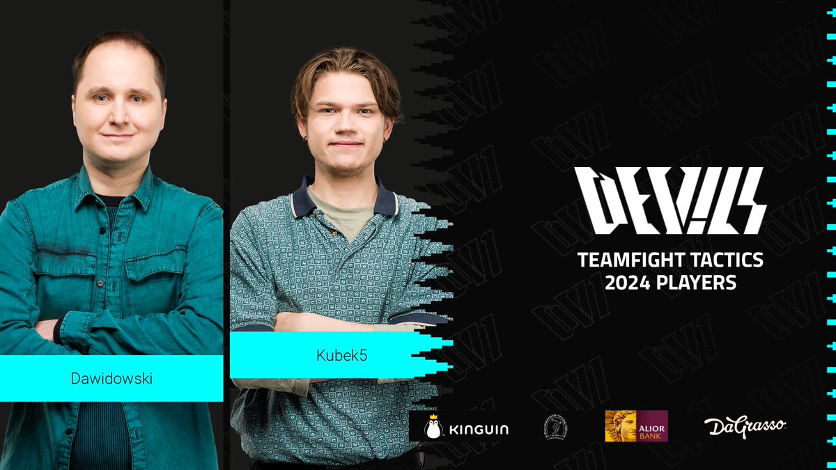 Intensywny początek roku przyniósł jeszcze jedną nowinę!

Wracamy na scenę TFT i tym samym witamy dwóch przedstawicieli rozgrywek <a href="/ultraliga/">Ultraliga</a> 💪

Powitajcie Kubek5  i <a href="/Dawidowski24/">Dawidowski</a> !