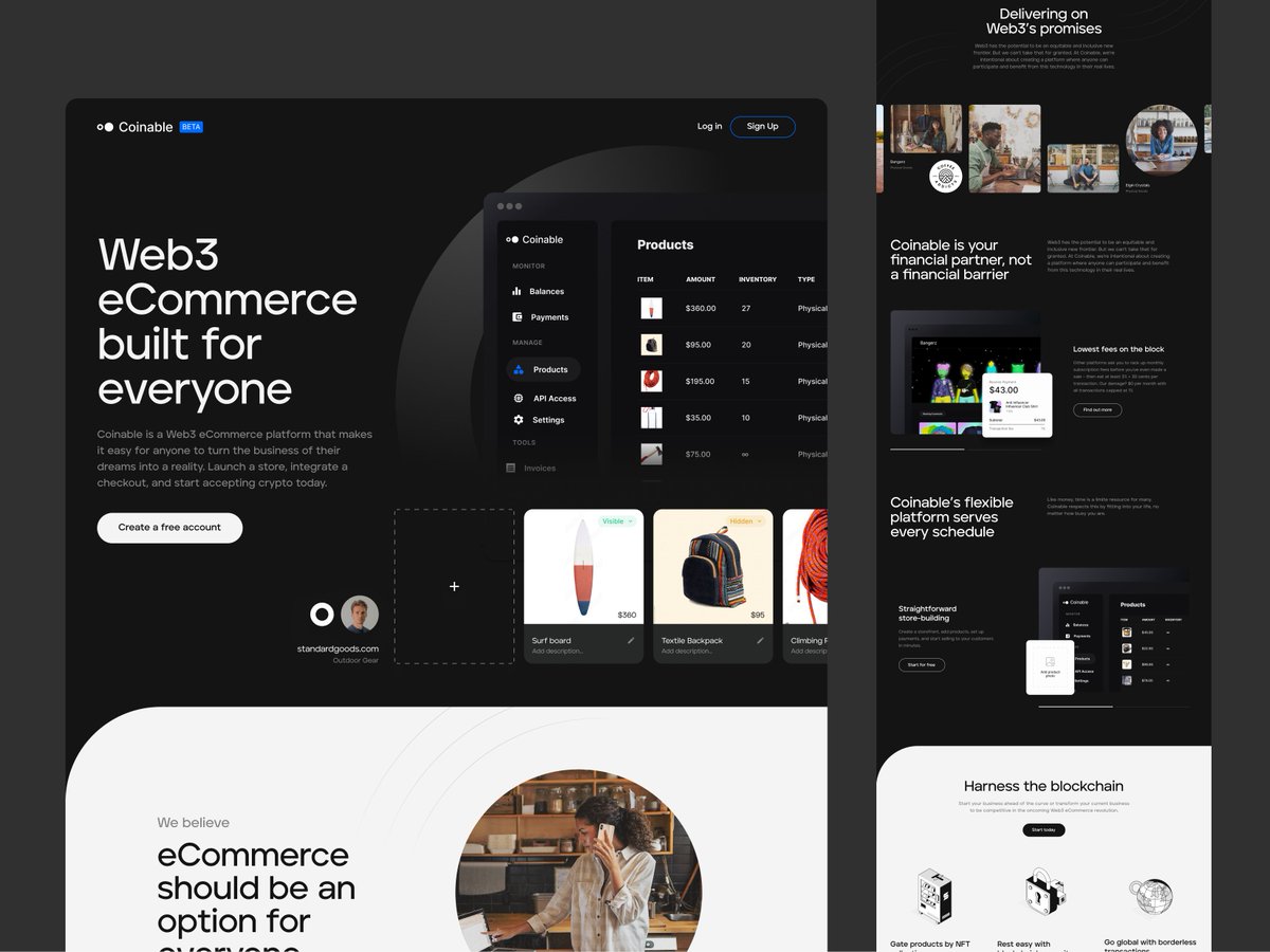 06. 

Landing page for Coinable.
#DareToShare24