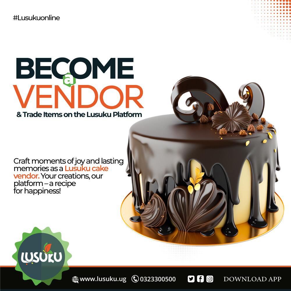 Are you a skilled cake artisan eager to showcase your creations to a wider audience? Join Lusuku as a vendor! Enjoy a user-friendly platform, highlight your unique style, and connect with cake enthusiasts. Follow lusuku.shop/vendorRegistra… to register today! 
#LusukuVendors