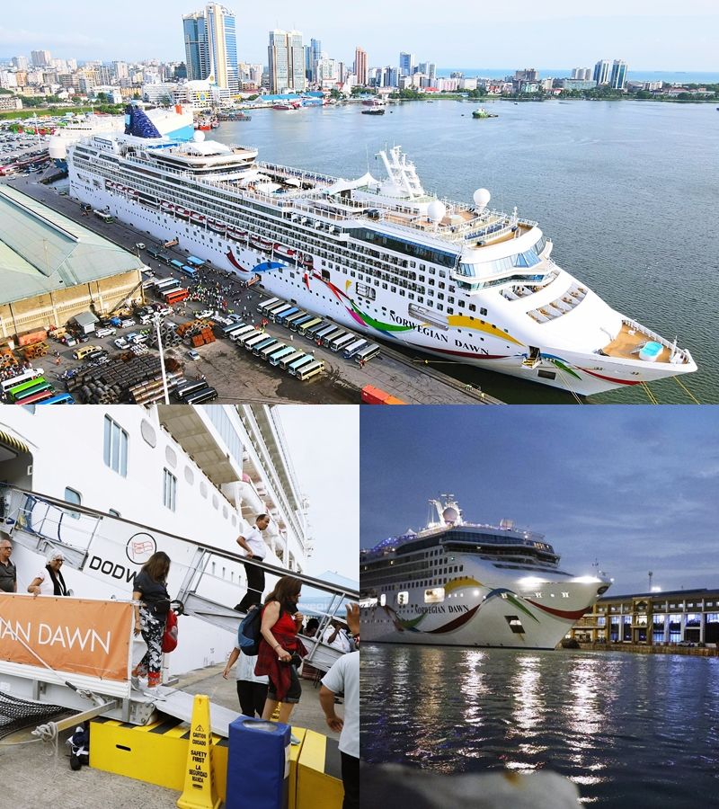 Kenya's Mombasa Port 🇰🇪 and Tanzania's Dar es Salaam Port 🇹🇿 have welcomed the luxurious MV Norwegian, a massive cruise ship carrying 2,300 passengers from 54 countries and 1,014 crew members.