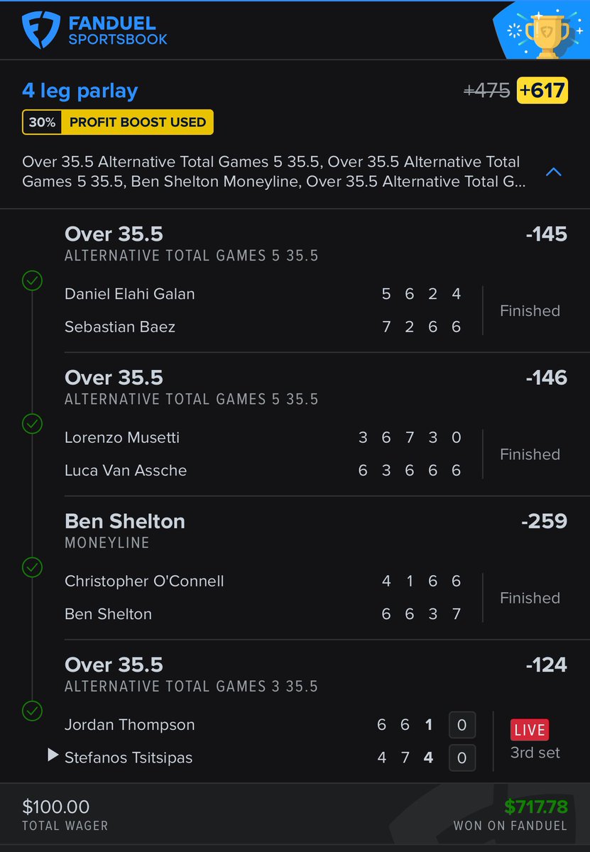 TheLusor's tweet photo. Back to back you say? 🎾🤑

+8.8u today 💰 

+15u in two days at @ParlayScience 

11 out of 14 of last straights ✅

+528✅
+617✅

We are completely on fire 🫡🔥 Don’t miss in using those 30% Tennis Boosts

Get in here 👉🏼 https://t.co/JNmuO0ppuk https://t.co/Ct1DXTs4Xi