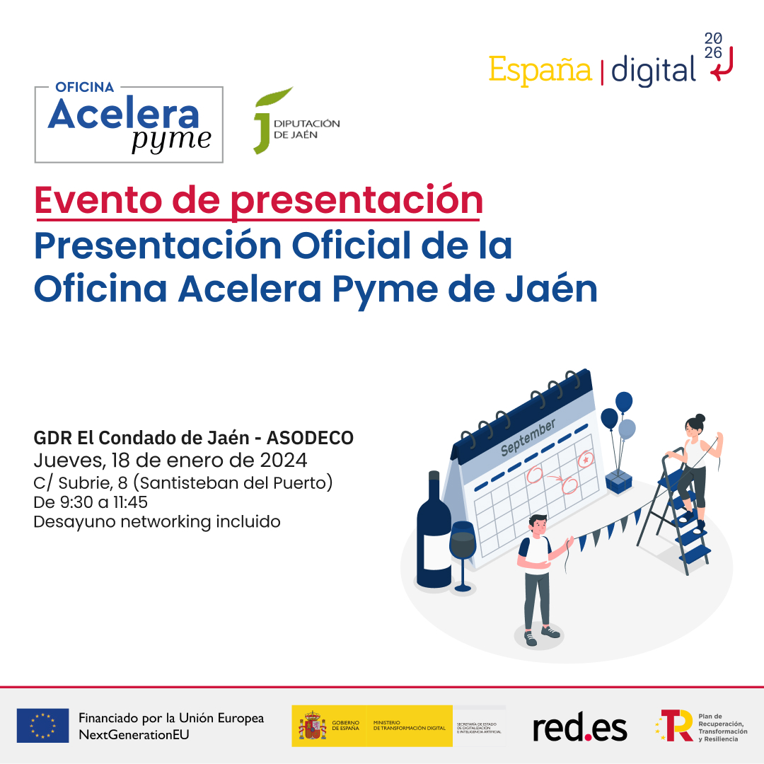 GrupoConsule's tweet photo. No te pierdas el evento de Presentación de la oficina Acelera Pyme de Jaén

🗓️ 18 de enero
⌚ 9:30h
📍Santisteban del Puerto

Acelera Pyme ofrece servicios y herramientas de asesoramiento y formación dirigido especialmente para municipios de menos de 20.000 habitantes https://t.co/3saBx2enzK