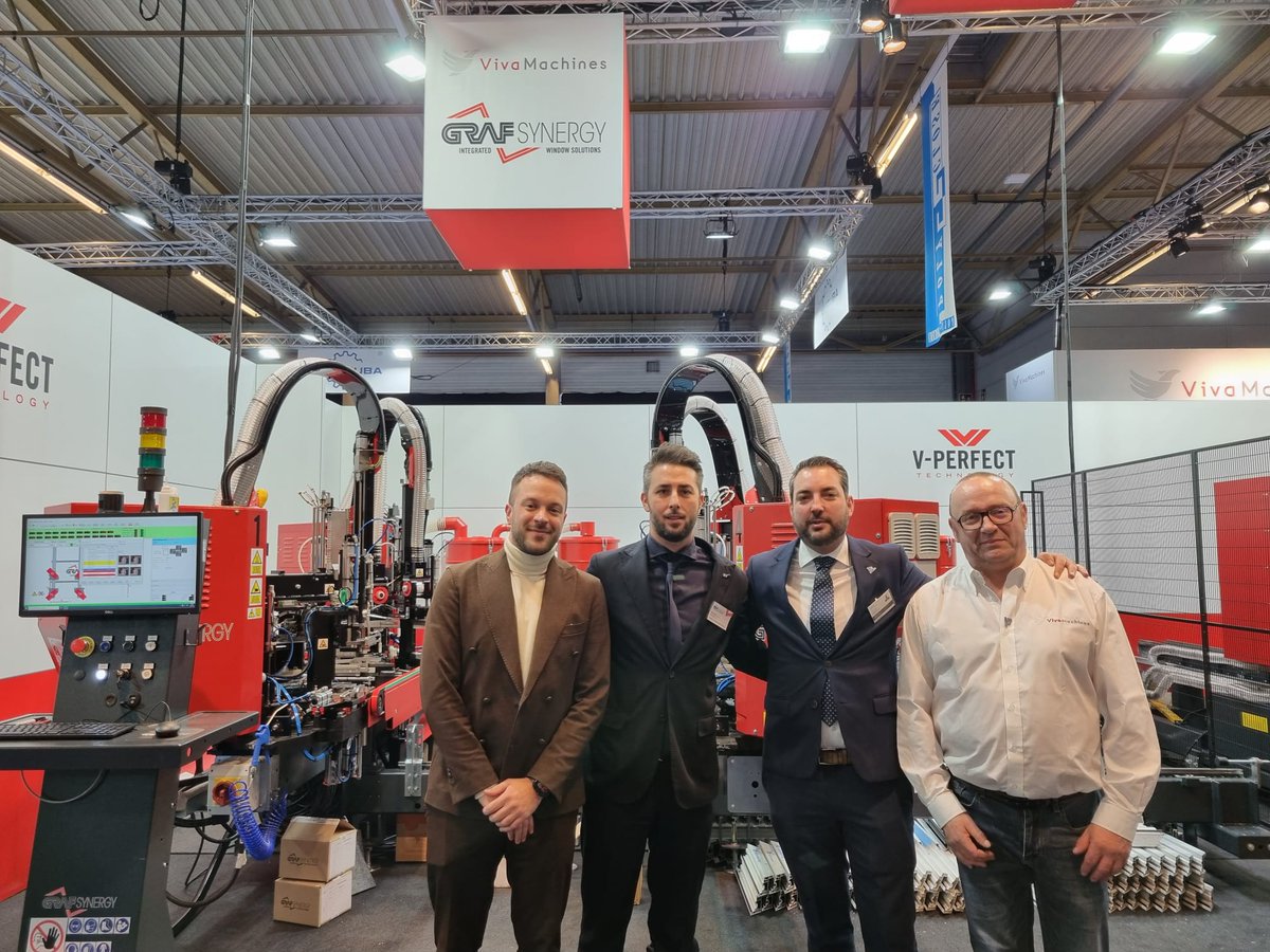 GrafSynergy's tweet photo. 🔴 POLYCLOSE 2024

GRAF Synergy is present at POLYCLOSE in Ghent, Belgium, the largest event in the Benelux region dedicated to #window, #door, #façade, and entrance technology.

 at Stand 6220 - Hall 6, located in the area of our dealer Viva Machines.

Whe are waiting for you! https://t.co/R7qMDRevOS