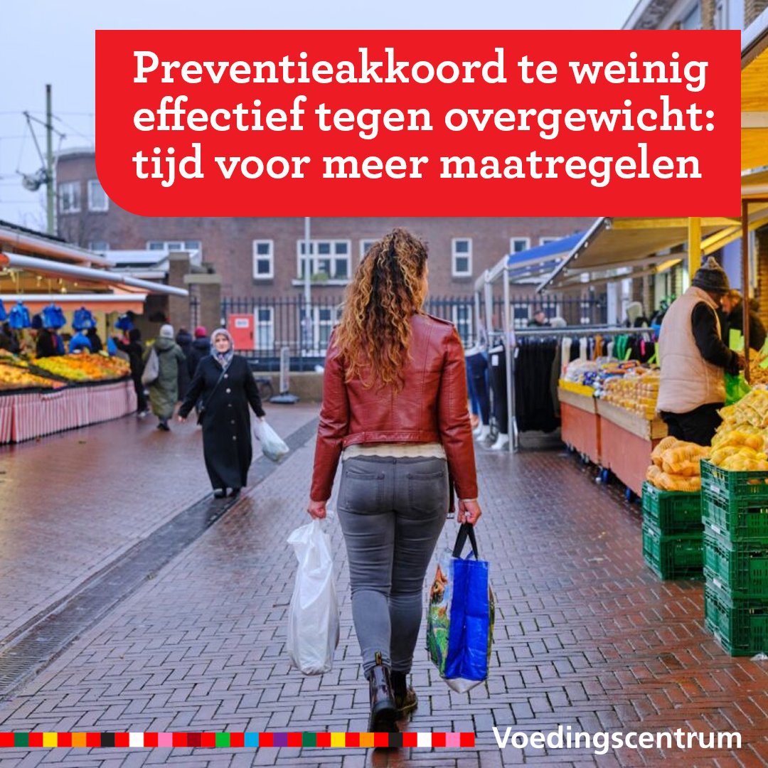 De ambitie van de overheid om overgewicht te laten dalen met het #Preventieakkoord wordt niet gehaald. Volgens <a href="/RIVM/">RIVM</a> berekeningen is met het huidige maatregelen zelfs een lichte stijging te verwachten. Het volgende kabinet moet er harder aan trekken. bit.ly/48Va9oG