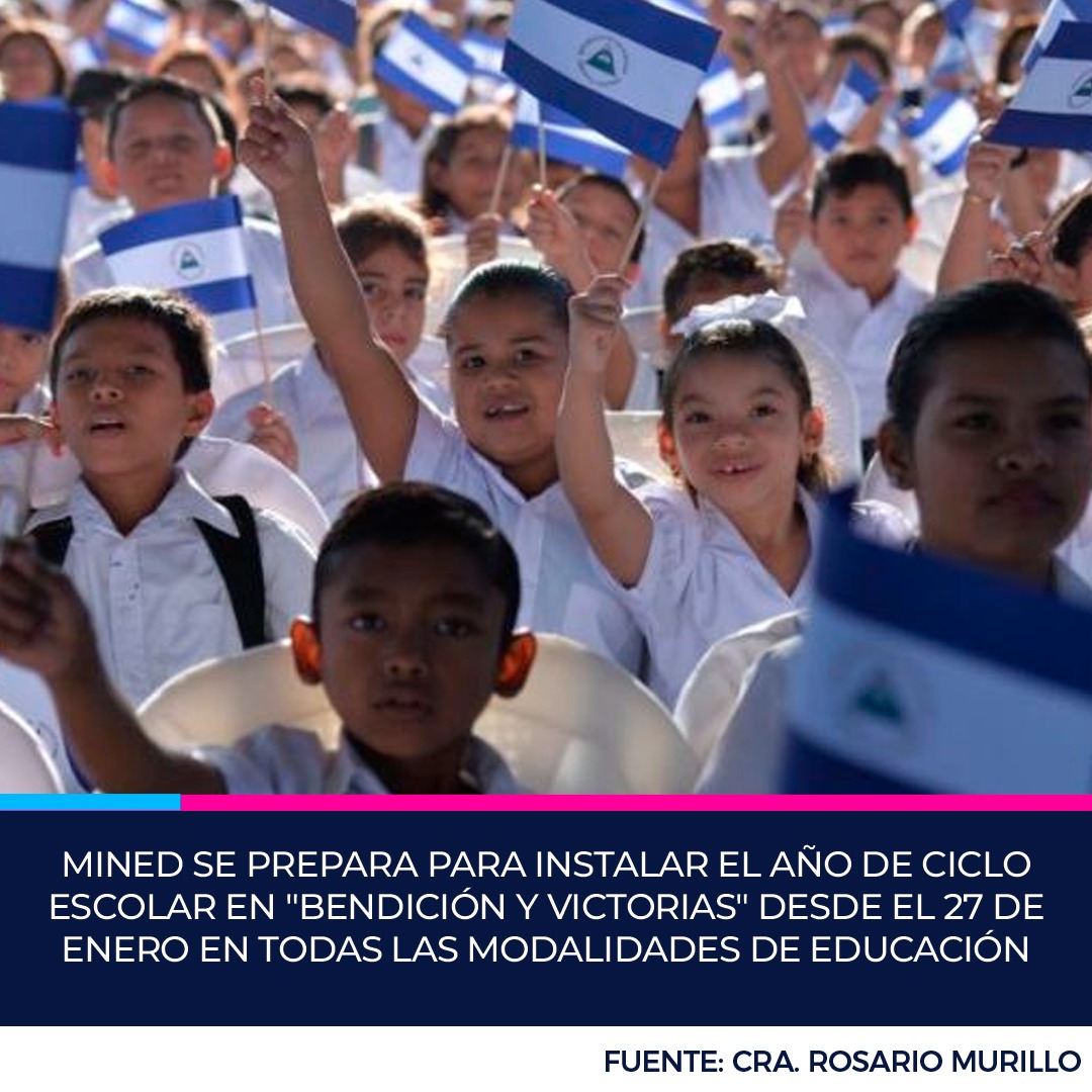 cperalta21's tweet photo. El gobierno de Nicaragua garantizando Educacion gratuita para el desarrollo y progreso de todos los Nicaraguenses.
#4519LaPatriaLaRevolución 
#MasVictoriaMasBienestar https://t.co/haOUIj4QpU