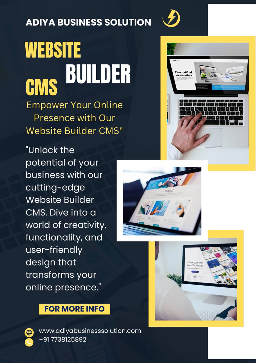 Adiyabusinessol's tweet image. #WebDesignWizard#CMSMastery
#SiteBuilderPro#WebDevMagic
#BuildYourSite#DigitalDesignHub
#CMScreativity#SiteBuildingSimplified#WebBuilderTools#CodeFreeDesign