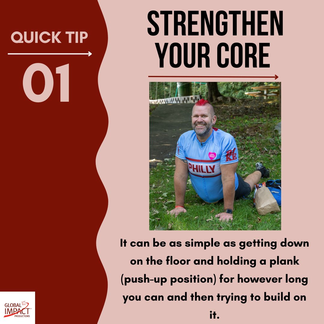 Here are some tips you can do to help with maintaining your off-season cycling goals. TIP 1: Strengthen your core. It can be as simple as getting down on the floor and holding a plank (push-up position). Read full article here: linkedin.com/pulse/off-seas…