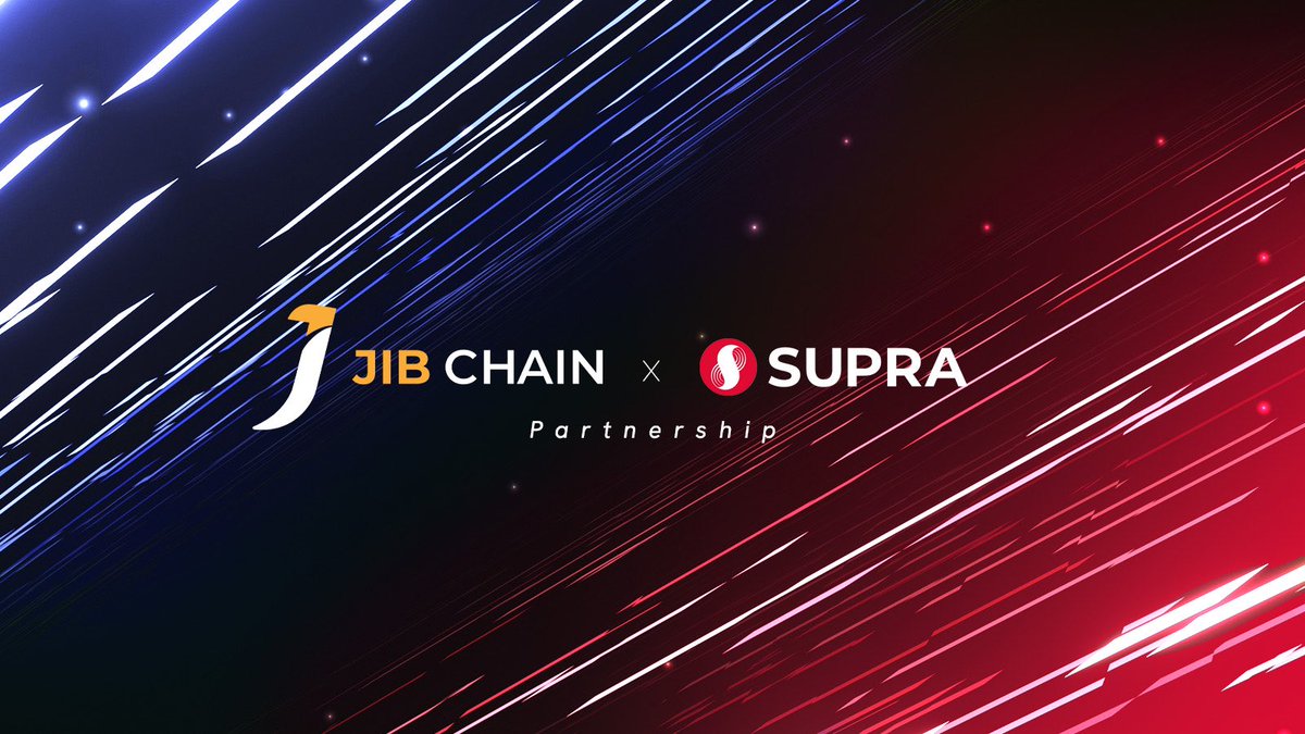 🌐JIB Chain x Supra Oracles 🌟

▶︎ We are excited to announce a Strategic Partnership with @SupraOracles 🌐, a leader in cross-chain oracle solutions. 

This strategic alliance propels us further in our growth journey, enhancing our capabilities in the #Web3 space! 🎉

Read