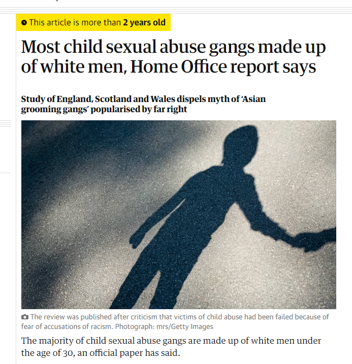 1/ How many times have you encountered this headline? It's often repeated by those who wish to downplay the the Islamic overrepresentation in group CSE In this thread, I will show how contemptibly misleading this headline is and reveal the truth behind the grooming gang scandal