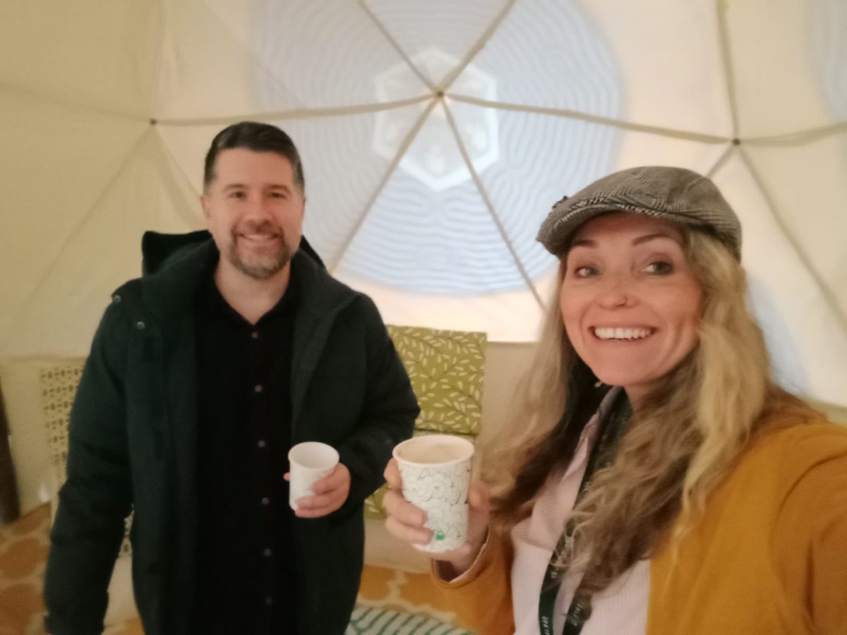 Loved this! And you’ve got til this weekend to enjoy it too! go go go! Here’s our Creative Director @DTylerMcTighe + Artist for Change @YappersChappers enjoying their visit - bravo to @artflychris + @SignalFilmMedia #LetsCreate @ace_thenorth