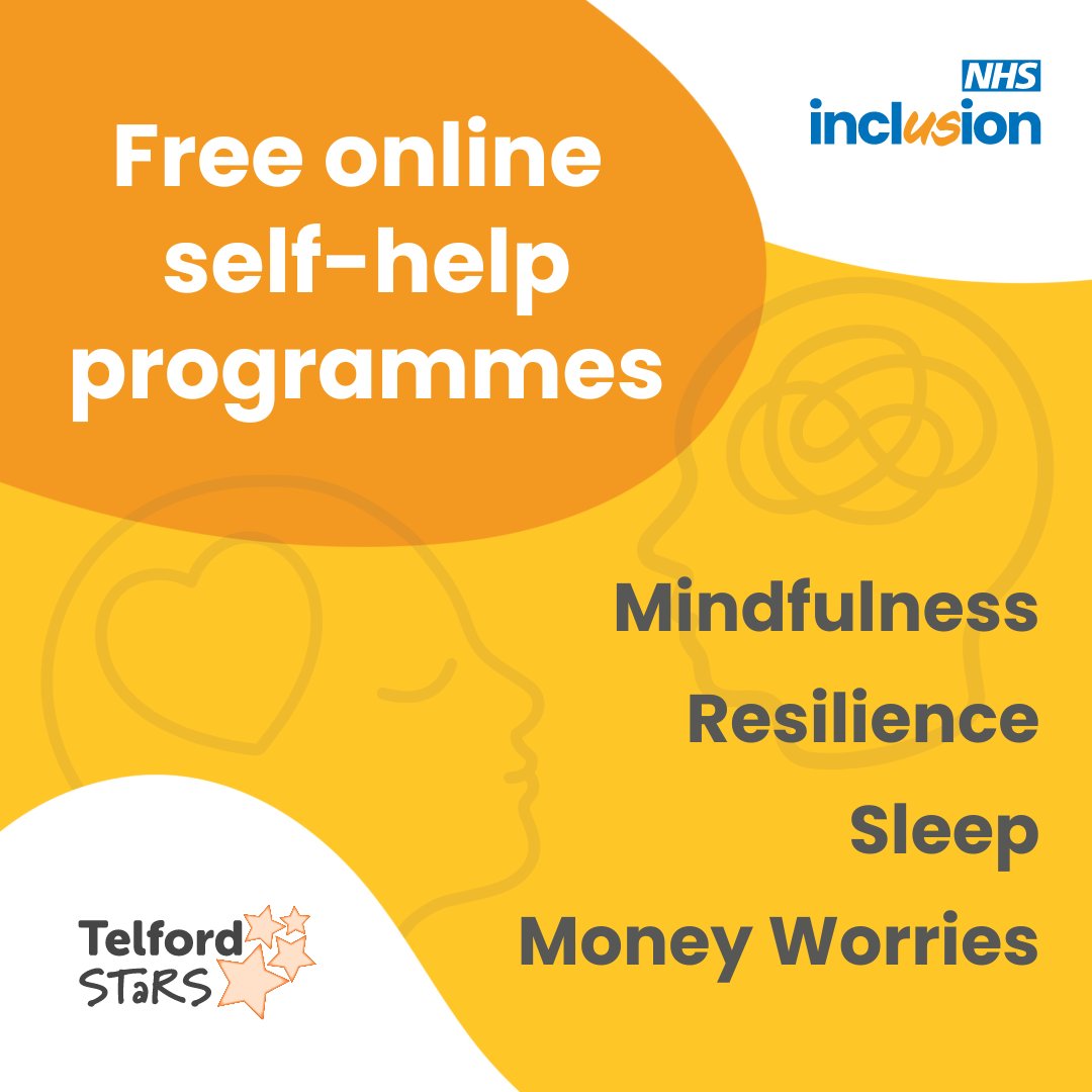 Did you know we have a range of free online self-help programmes available to you? These can be done from the comfort of your own home, all you need is data or wifi to connect to the internet. Access them here 👉 orlo.uk/vk7mR