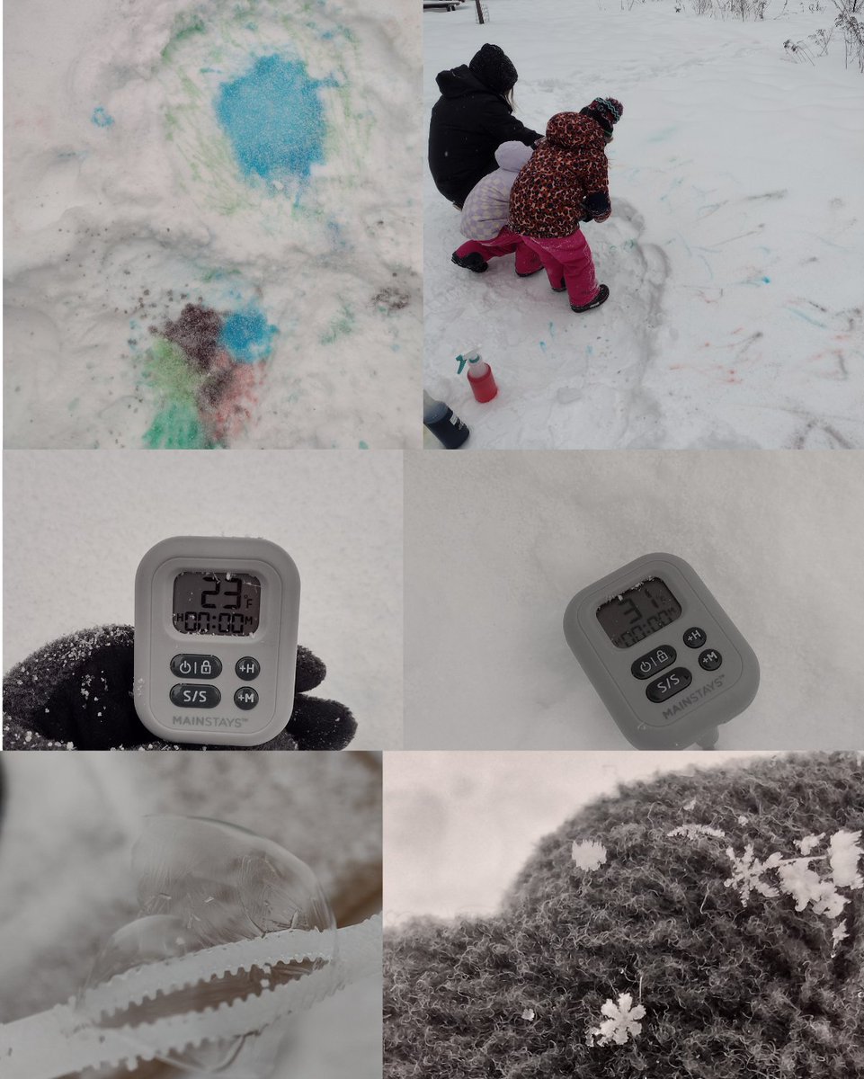 NewfoundRegion's tweet image. We had a great time playing with ice &amp;amp; snow at Nature Station- We painted snow, froze bubbles, and found that snow just above the ground was warmer than the air! Check NewfoundLake.org/events for more ways to join in the winter fun- it's a great time to #exploreNewfound