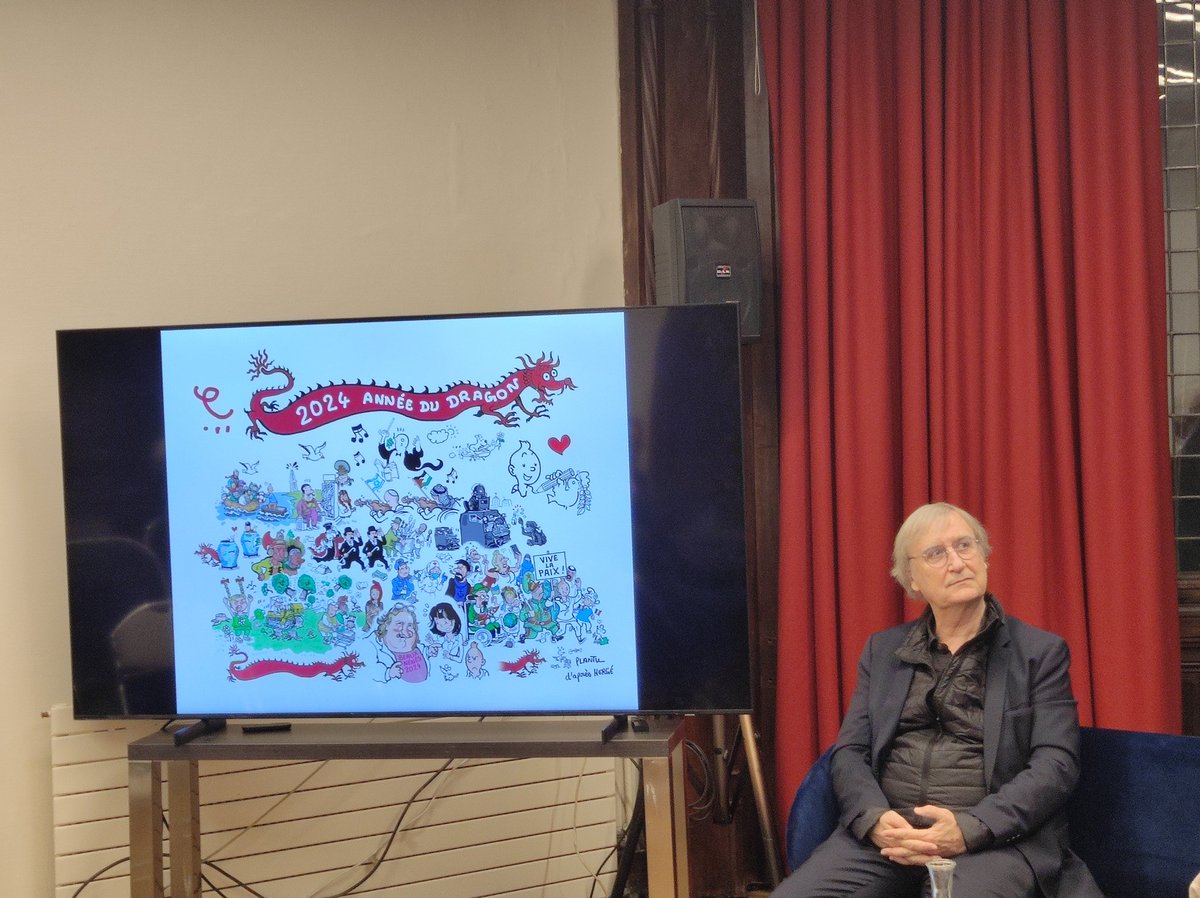 Nous y sommes, début avec le sourire, malgré le mauvais temps ! Car <a href="/plantu/">PLANTU Officiel</a> est avec nous ! Et nous y entrons dans le sujet : le principal danger pour la démocratie est la désinformation ! 
Avec <a href="/MDerdevet/">Michel Derdevet</a> , <a href="/emmanuelriviere/">Emmanuel Rivière</a> , <a href="/CamilleSarazin/">Camille Sarazin</a>