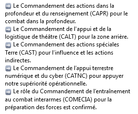 pascalbtr's tweet image. Le Commandement de l'appui et de la logistique de théâtre (CALT) pour "la zone arrière"... 
Euh, mais la #LogOps et le Génie sont déployés depuis  l'arrière jusqu'à l'avant ???? 🤔
@armeedeterre   @comlogterre1   @EtloOfficiel