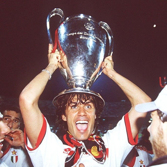 On this day, 38 years ago, Paolo Maldini made his AC Milan debut at 16 years old. 🔴⚫🙌 Serie A: 🏆🏆🏆🏆🏆🏆🏆 Coppa Italia: 🏆 Supercoppa Italiana: 🏆🏆🏆🏆🏆 Champions League: 🏆🏆🏆🏆🏆 Super Cup: 🏆🏆🏆🏆🏆 Intercontinental Cup: 🏆🏆 FIFA Club World Cup: 🏆