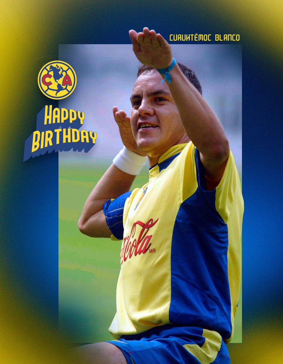 ClubAmerica_EN's tweet photo. Happy birthday, Cuauhtémoc Blanco! 🦅 https://t.co/Xje1ju2EGl