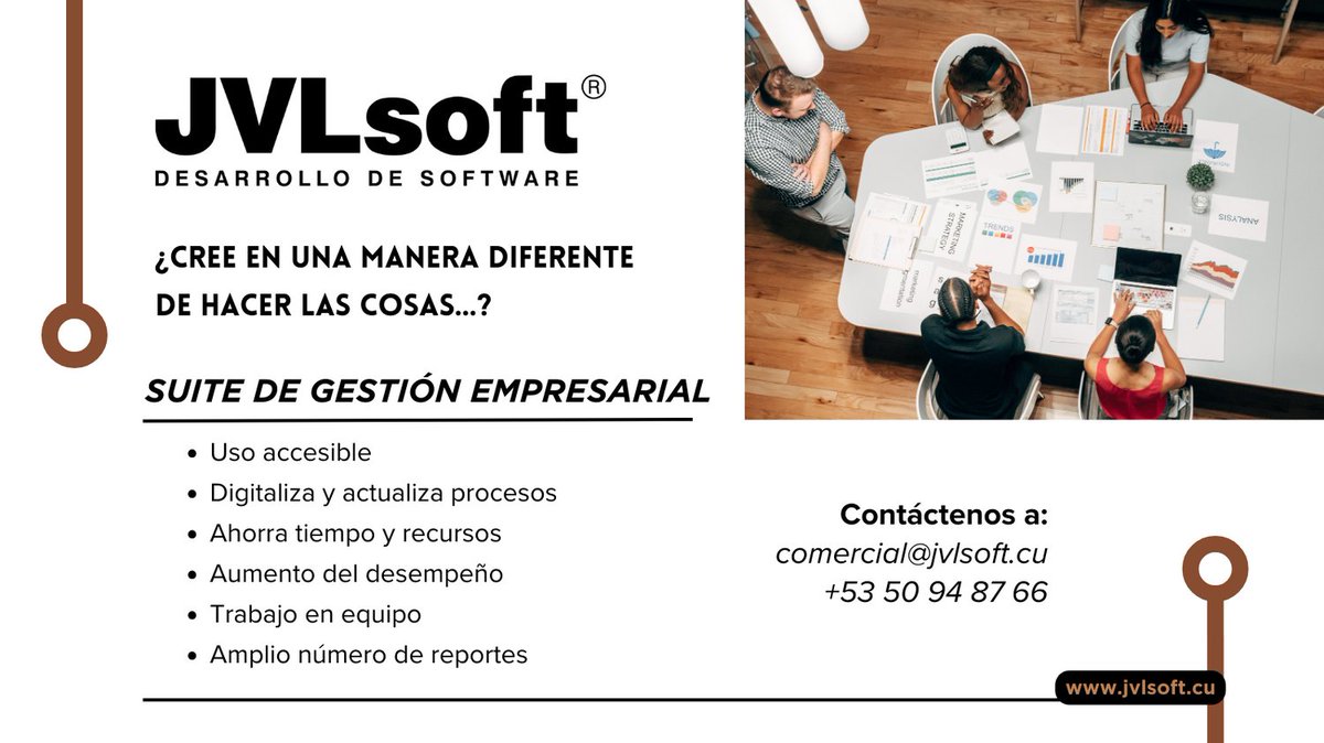 Es hora de experiencias nuevas !!!
¡Contáctanos! #JVLsoft