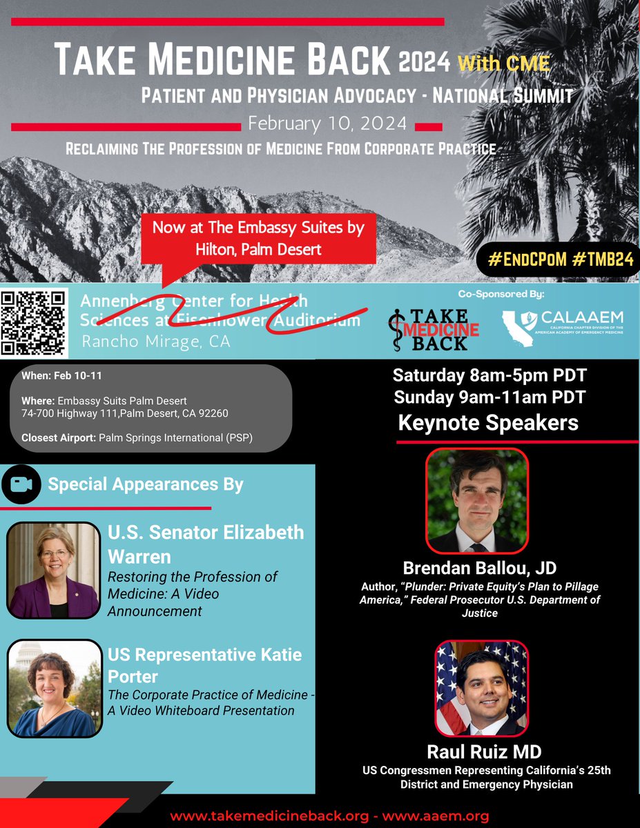 Take Medicine Back (@takemedback) on Twitter photo Program is up! Rooms have been added to the hotel block - deadline 1/22. Virtual registration + CME now available. takemedicineback.org/tmb-24-califor…
#EndCPoM
<a href="/aaeminfo/">AAEM</a> <a href="/katieporteroc/">Katie Porter</a> <a href="/SenWarren/">Elizabeth Warren</a> <a href="/brendanballou/">Brendan Ballou (@brendanballou.bsky.social)</a> <a href="/Dr_RaulRuiz/">Dr. Raul Ruiz</a> Program is up! Rooms have been added to the hotel block - deadline 1/22. Virtual registration + CME now available. takemedicineback.org/tmb-24-califor…
#EndCPoM
<a href="/aaeminfo/">AAEM</a> <a href="/katieporteroc/">Katie Porter</a> <a href="/SenWarren/">Elizabeth Warren</a> <a href="/brendanballou/">Brendan Ballou (@brendanballou.bsky.social)</a> <a href="/Dr_RaulRuiz/">Dr. Raul Ruiz</a>