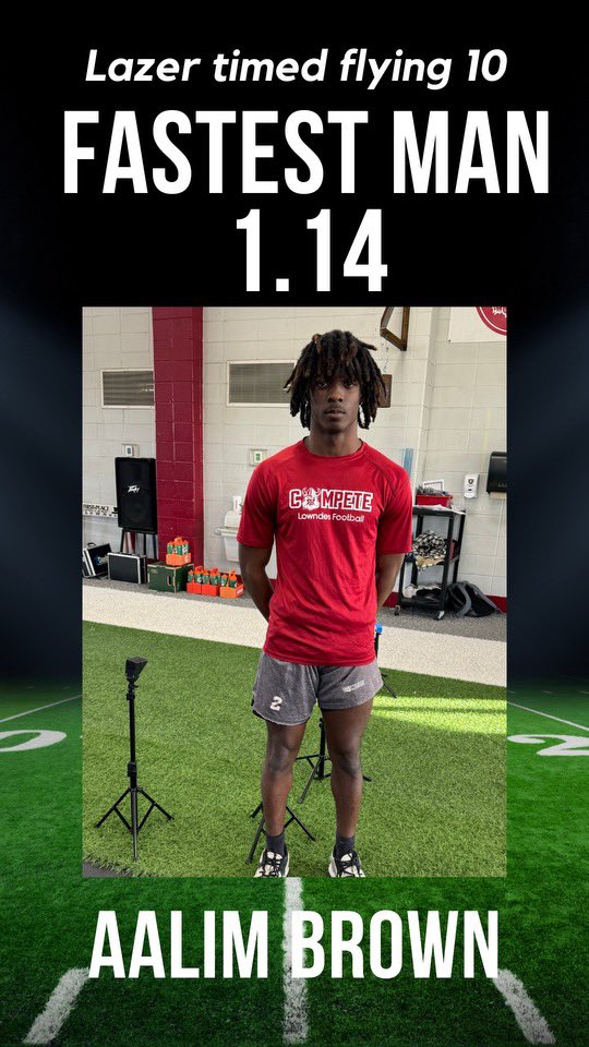 Fastest man this morning in the flying 10’s… C/O 2025 RB Aalim “Roaddawg” Brown  <a href="/Roaddawg_8/">Aalim Brown</a> 

🎥 hudl.com/v/2LZJpd