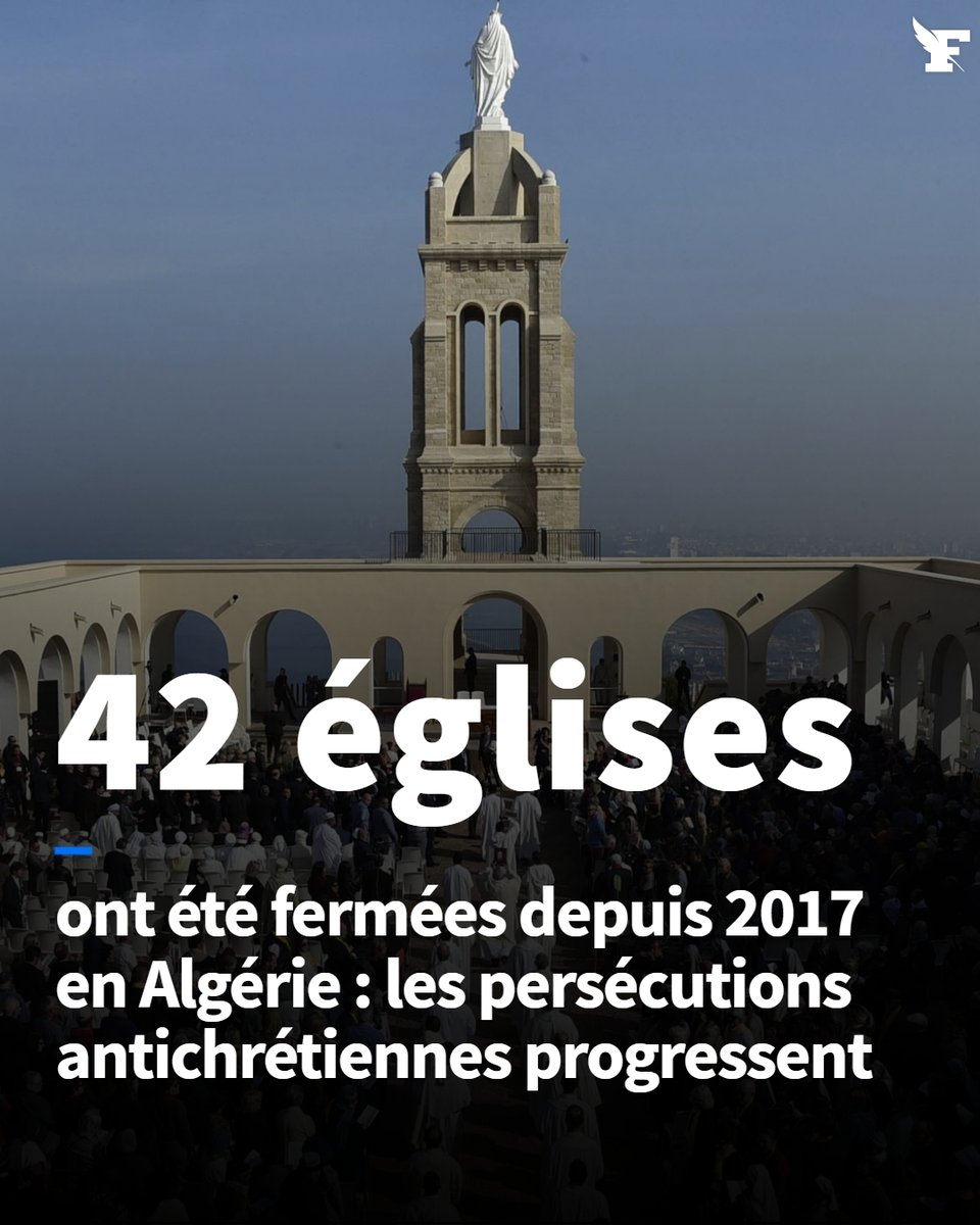 Le_Figaro's tweet photo. L’index mondial de la persécution des chrétiens considère que l’Algérie est, avec le Laos, le pays du monde où «la persécution» antichrétienne aurait «le plus augmenté» en 2023. →https://t.co/3vi8FtIklA https://t.co/GSz9nZLDEd