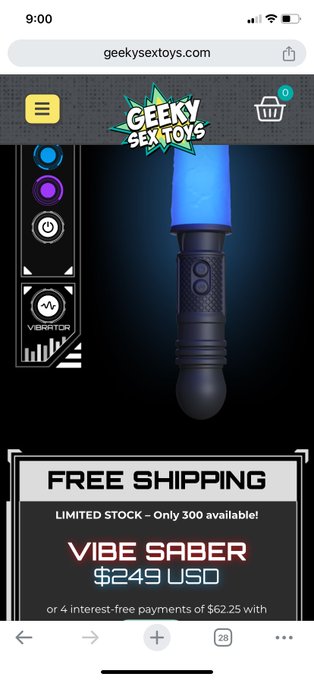 So @Geeky_Sex_Toys sent me an email that their light saber vibrator is back on sale and they sell out<a class="tags" target="_blank" title="On Twitter" href="/?out=eyJ0eXAiOiJKV1QiLCJhbGciOiJIUzUxMiJ9.eyJpYXQiOjE3MjI1NDQxNzUsImlzcyI6InR3cG9ybnN0YXJzLmNvbSIsIm5iZiI6MTcyMjU0NDE3NSwiZXhwIjoxNzU0MDgwMTc1LCJyZWRpcmVjdF91cmwiOiJodHRwczovL3R3aXR0ZXIuY29tL0dlZWt5X1NleF9Ub3lzIn0.5QgeK9CYRZgZ5Z2qdf54TIpskCMFk_qAZxBdkGWeMVA3dZt8H1ihM9w3a0vnUsQzH6-Gkns9-AI25Hq0Ltuvmg">@Geeky_Sex_Toys</a><a href="/tag/spiderman"class="tags"><span>#spiderman</span></a><a href="/tag/cosplayer"class="tags"><span>#cosplayer</span></a><a href="/tag/cosplay"class="tags"><span>#cosplay</span></a><a href="/tag/spidermancosp"class="tags"><span>#spidermancosp</span></a>