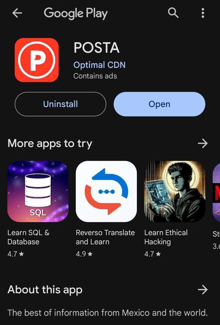 ¡Descubre el poder de la información en tus manos! 📱🌐 Descarga ahora la nueva app de POSTA y mantente al tanto de las noticias más relevantes que suceden en México y el mundo. 🇲🇽🔍Disponible para dispositivo Android, descárgala aquí: play.google.com/store/apps/det…