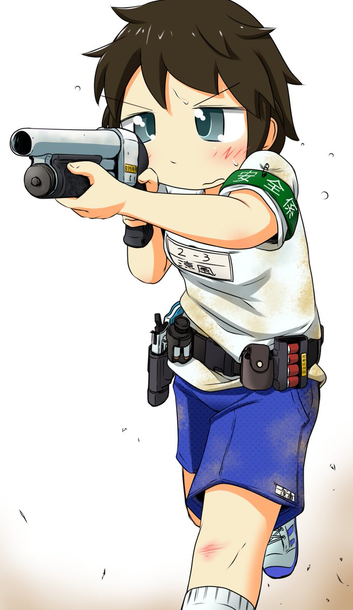 「#ツートンカラーの銃はいいぞ」|ミニパトのイラスト