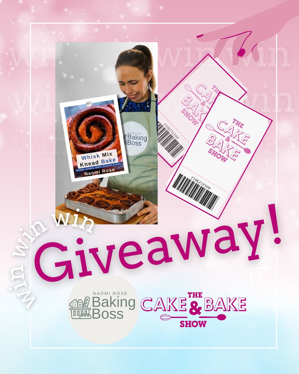 GIVEAWAY! This is your chance to win a copy of Naomi Rose - I am Baking Boss 's new cookbook along with a x2 tickets to The Cake & Bake Show 2024! 🎟️🥣#CakeandBake Hit the link below to enter! Good luck!! #Giveaway instagram.com/p/C2NHsp1IKI6/…