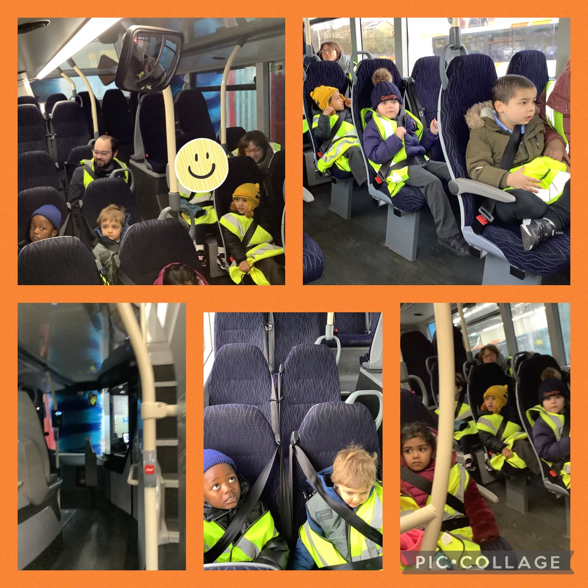 meadowbanksch's tweet photo. #MbButtercupclass have had a lovely time exploring @Cardiffbus this morning. We went for a little drive and through the bus wash. we sat in the drivers seat and we pressed the buttons to open the doors and beep the horn. Thank you Andrew. https://t.co/5jf3Hg37gL