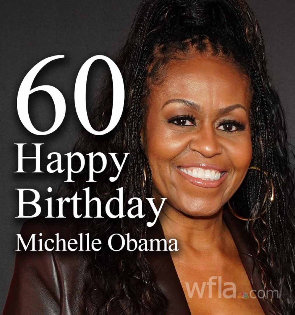 LMerritt1's tweet photo. #ProudBlue #Fresh #DemVoice1 

Happy Birthday Forever First Lady, Michelle Obama!

Michelle was a gracious and joyful First Lady. She was and is independent with her own voice and interests while being a full partner in marriage and life with Barack and their daughters. 

She made it all look easy, in spite of the disgusting disrespect and racism she and Barack Obama faced.