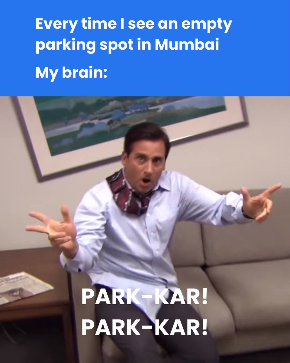 OttoServes's tweet photo. Mumbai aur Bangalore ki parking toh John Cena hai!

#park #theoffice #parkour #michaelscott #Stevecarell #memes #mumbai #bangalore #ottoserves https://t.co/jQUkvBIeTa