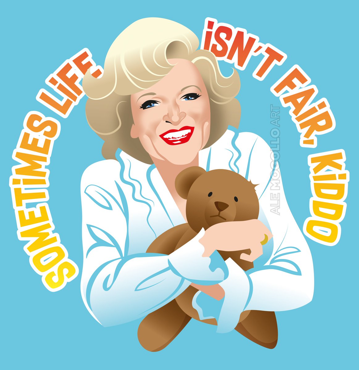 'Sometimes life isn't fair kiddo!'
Remembering the wonderful Betty White on her birthday.
#thegoldengirls #palsandconfidants #bettywhite #rosenylund #thankyouforbeingafriend #fanart #alejandromogolloart