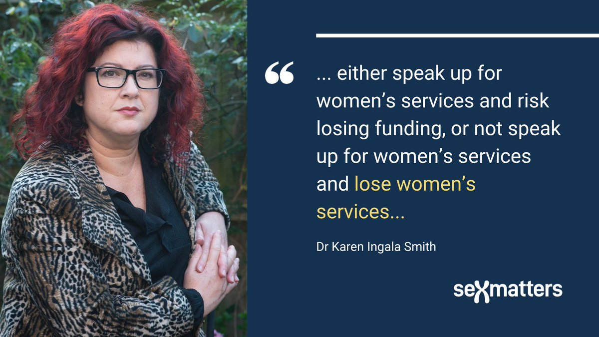 '...either speak up for women’s services and risk Nia losing funding, or not speak up for women’s services and lose women’s services...'

@K_IngalaSmith, CEO of @nia_endingVAWG