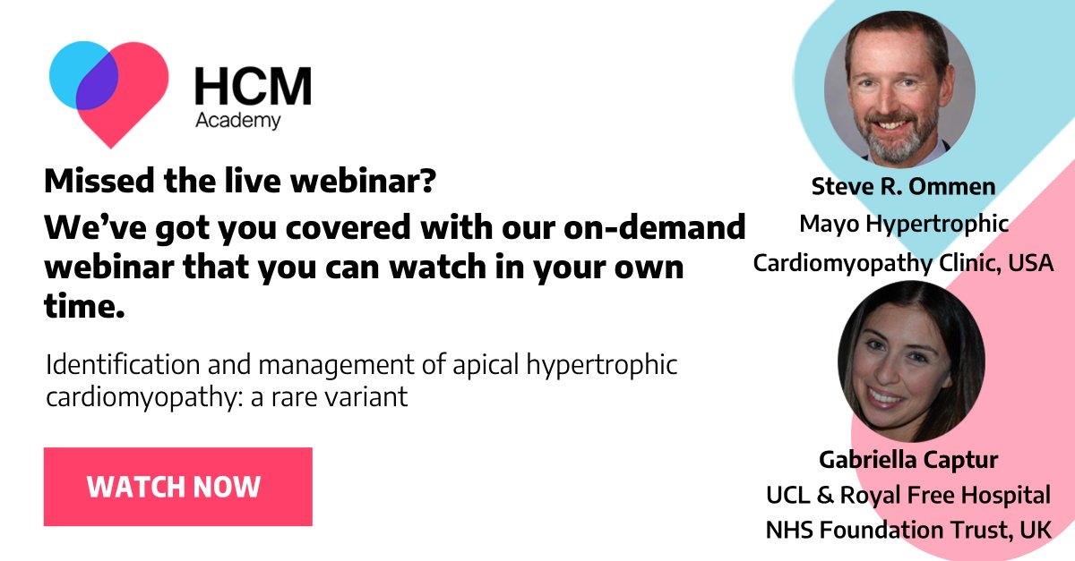 Identification and management of apical hypertrophic cardiomyopathy: a rare variant. Available online/on-demand. Register for FREE and earn CE credit(s) thehcmacademy.com/courses/on-dem…