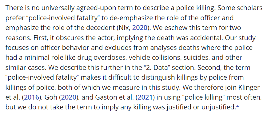 jnixy's tweet photo. To be clear, I never argued against use of the phrase "police killings" (left). I said sweeping use of "police violence" was misleading (right). https://t.co/5nc1kRiOxE