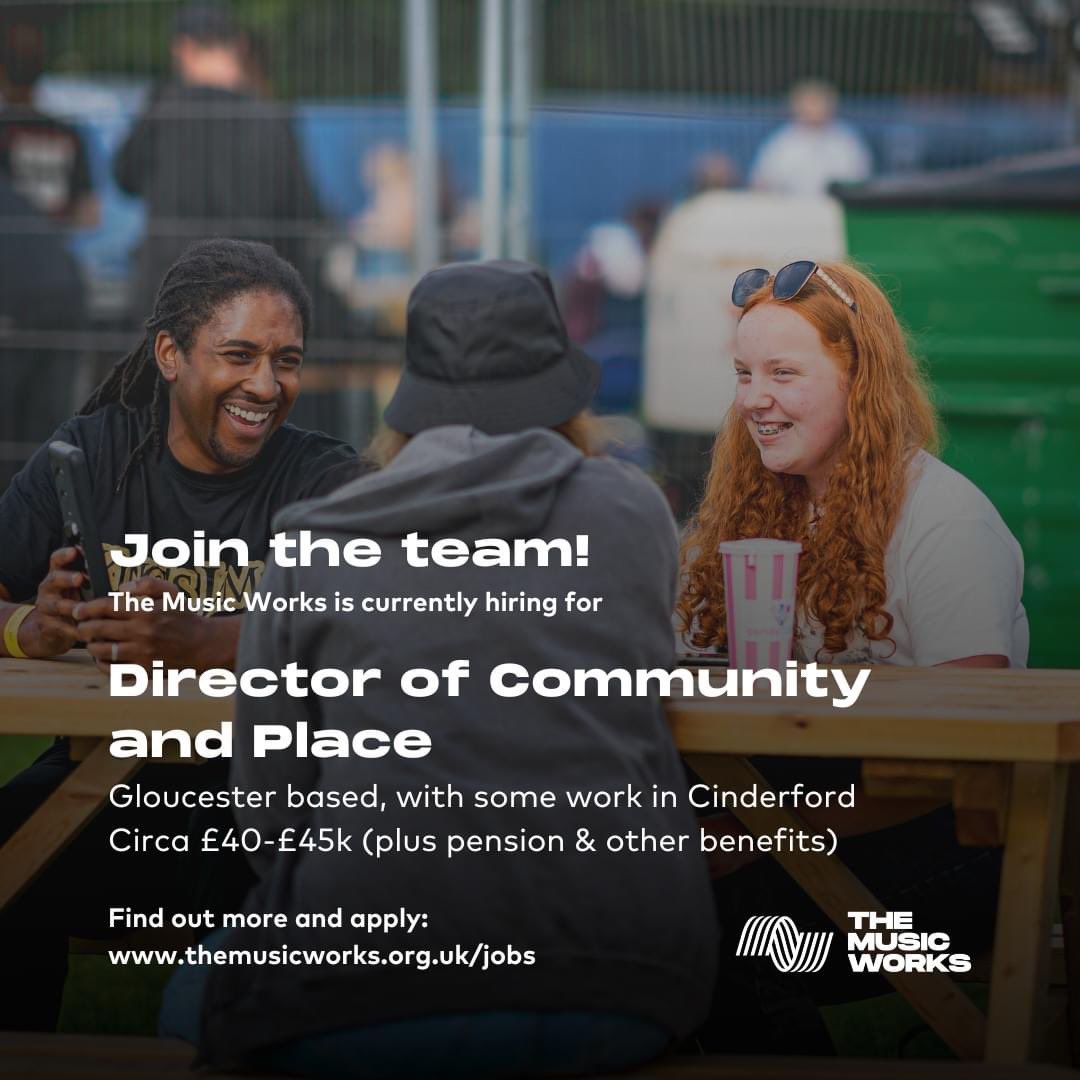 Amazing job opportunity at the @TheMusicWorksGL in Gloucestershire themusicworks.org.uk/jobs/director-… Please share and tell a friend