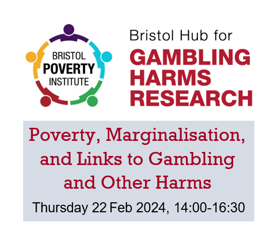 📢Save the date for this @BristolUni event for @GW4Alliance academics. It is co-hosted by @bristolpoverty Livelihoods and Debt Research Cluster and the Bristol Hub for Gambling Harms Research. You can register here 👇buytickets.at/universityofbr…