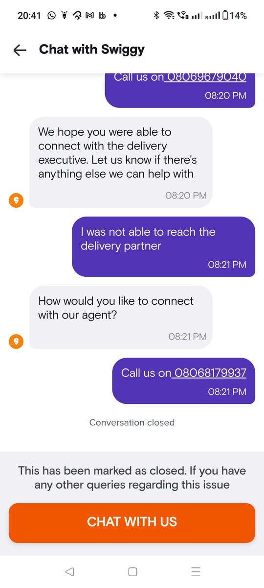 dakshdk007's tweet photo. @SwiggyInstamart @SwiggyCares
@Swiggy
Please look into this . Why these cheap delivery partners with no verification in place that even you can't reach them ? https://t.co/2DboZOV7tZ