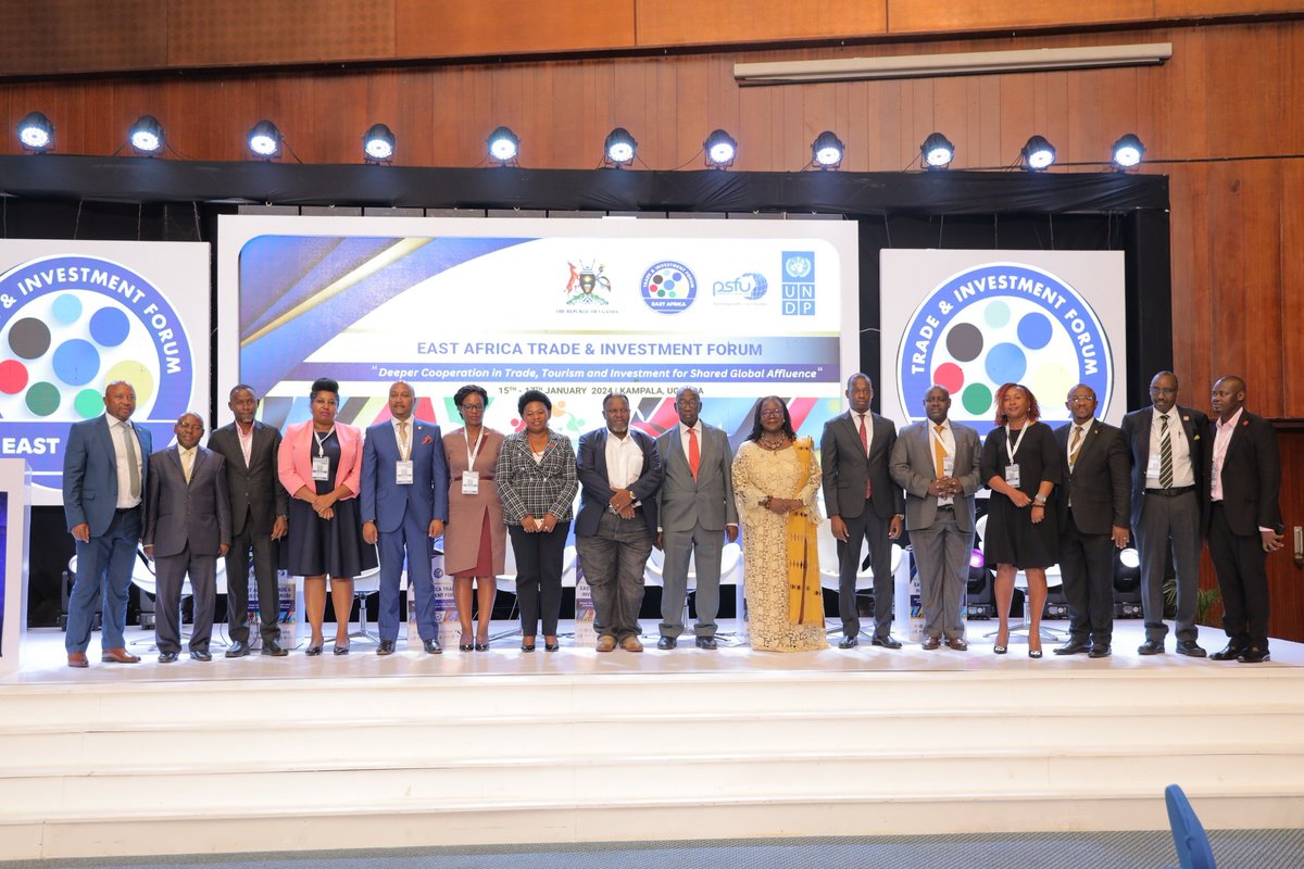 mugarra's tweet photo. Joined colleagues at the East African Trade and Investment Forum Organised by the @PSF_Uganda @UNDPUganda @mofpedU @mtic_uganda among others under the the theme "Unlocking East Africa's potential on the global stage. https://t.co/VE8CaxN5lZ