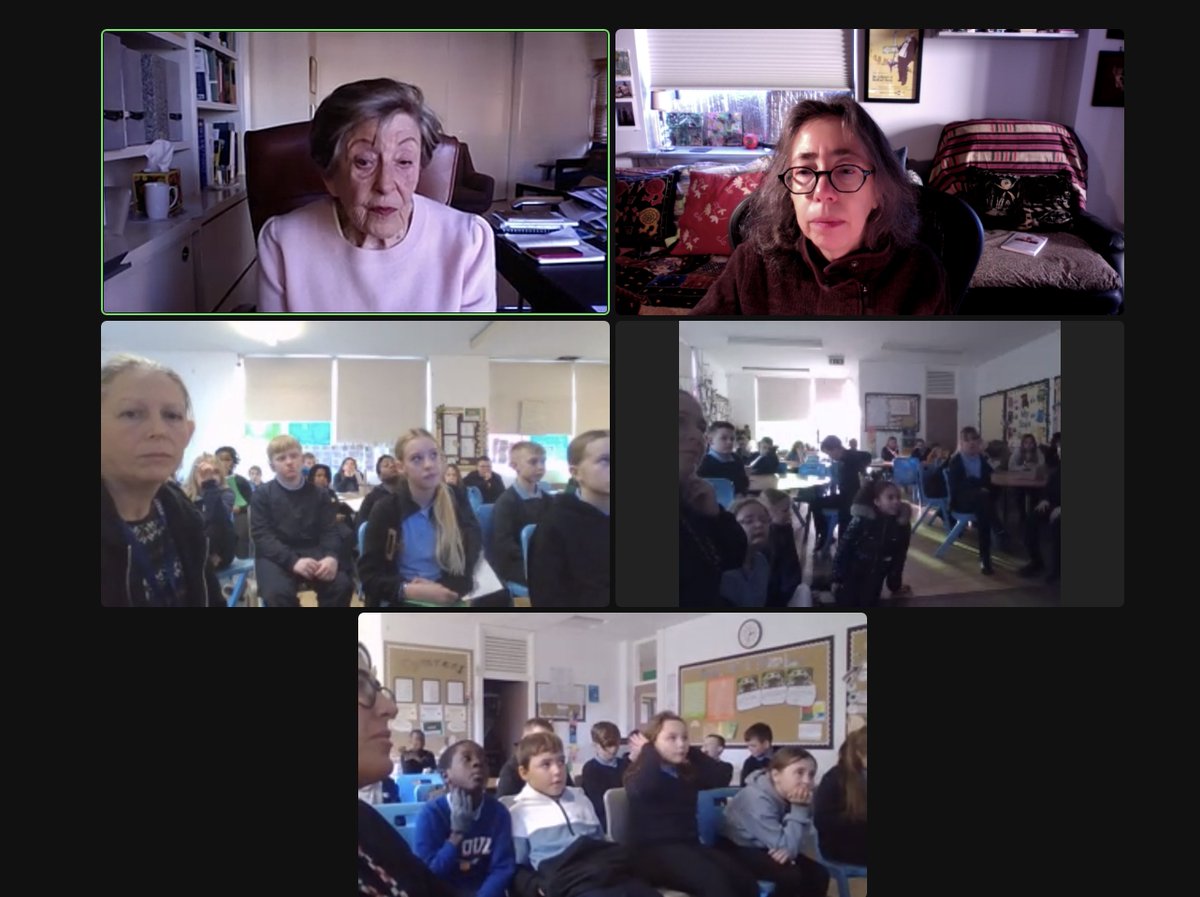 KIndertransport Survivor (and KTA Board Member) Ilse M is a rock star! We started the day bright and early with a talk with 3 classes of schoolchildren in South Wales.