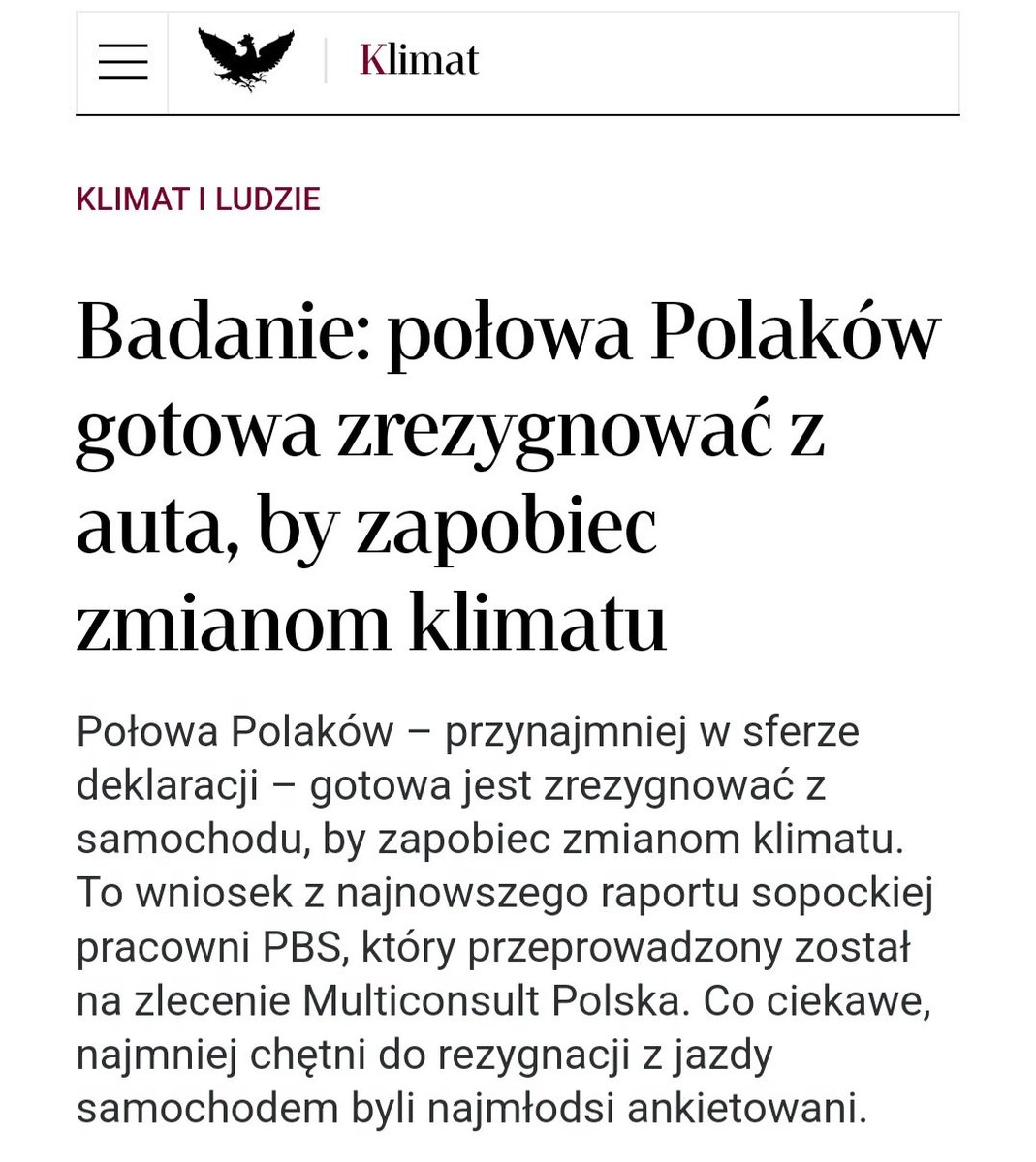 _quoante's tweet photo. Rzeczpospolita: "Połowa Polaków gotowa zrezygnować z auta, by zapobiec zmianom klimatu". Czy rzeczywiście społeczeństwo jest gotowe przesiąść się na rower dla chorych wariatów na szczytach władzy? 🤔 https://t.co/YrVRBMT9Wo
